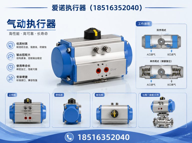 瑞安市齿轮齿条执行器展示图